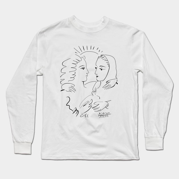 Pablo Picasso Long Sleeve T-Shirt by Antho